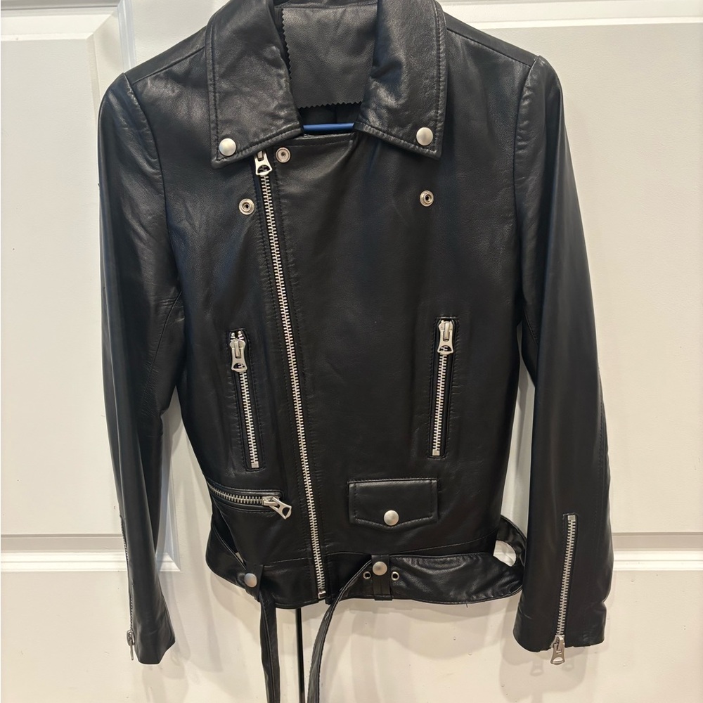 Italian Leather Moto Jacket | Black | Made in Italy | Asymmetrical Zip
